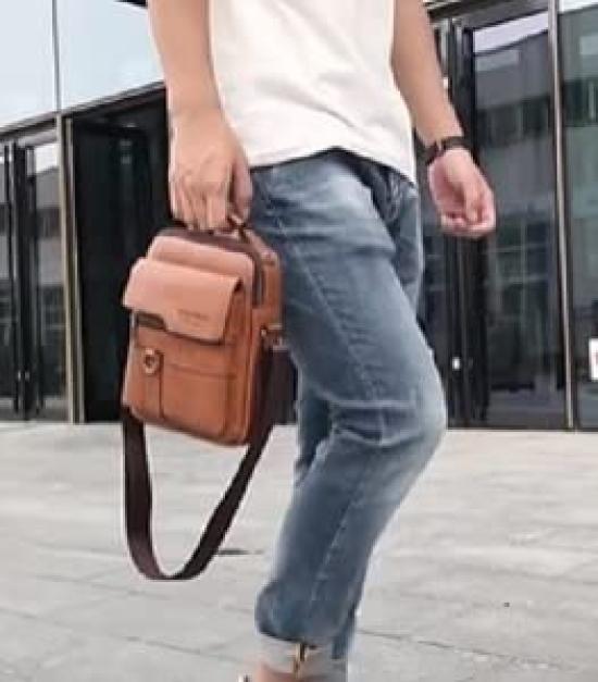 Shoulder Messenger Retro Shoulder Casual [mikan] Men's Bag, Bag, Design, Crossbody, Bag, Handbag, Waterproof, Business,