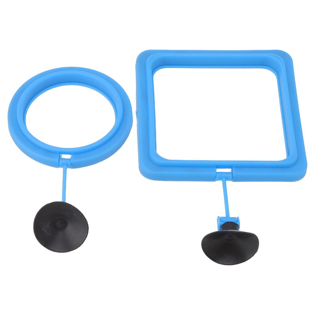 Fish Feeding Ring Safe Aquarium Fish Floating Food Feeder with Strong Suction Cup for Fish Tank