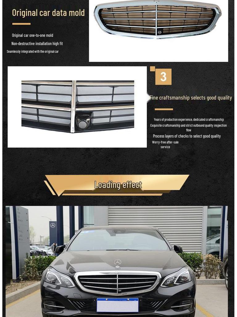 Kompatibler W212 Zentralgrill für 14 Modelle: Kühlergrill E180/E200/E300, Teil 2128801583