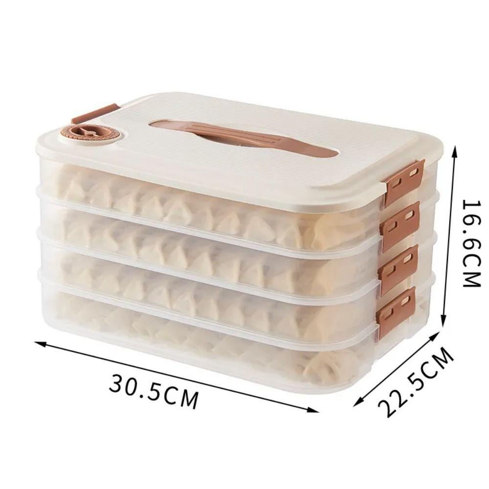 1Pcs 1/2/3/4 Layers Food Storage Box Multi-Layer Refrigerator Container New Dumpling Box