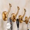 Antique Towel Hanger Black Robe Hook White Clothes Hook Clothes Rack Hanger Aluminum Kitchen Hook Door Hanger Wall Mounted