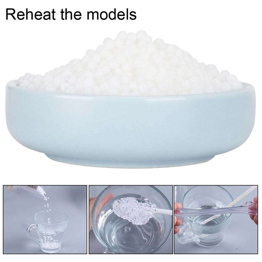 Thermoplastic Pellets Moldable Plastic Material Softens In Heat for DIY Hand Made Crafts 500g