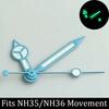High quality watch hands blue-green/green luminous hands suitable for N  H35 NH36/ETA 2836 2824/8205 8215 movements
