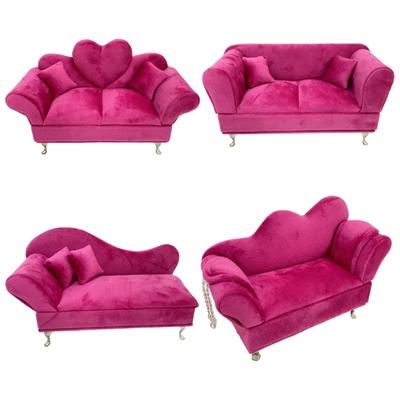 Luxurious Dutch Flannel Jewelry Organizers Sofa Shaped Design Rose Storage Case For Earrings Necklaces