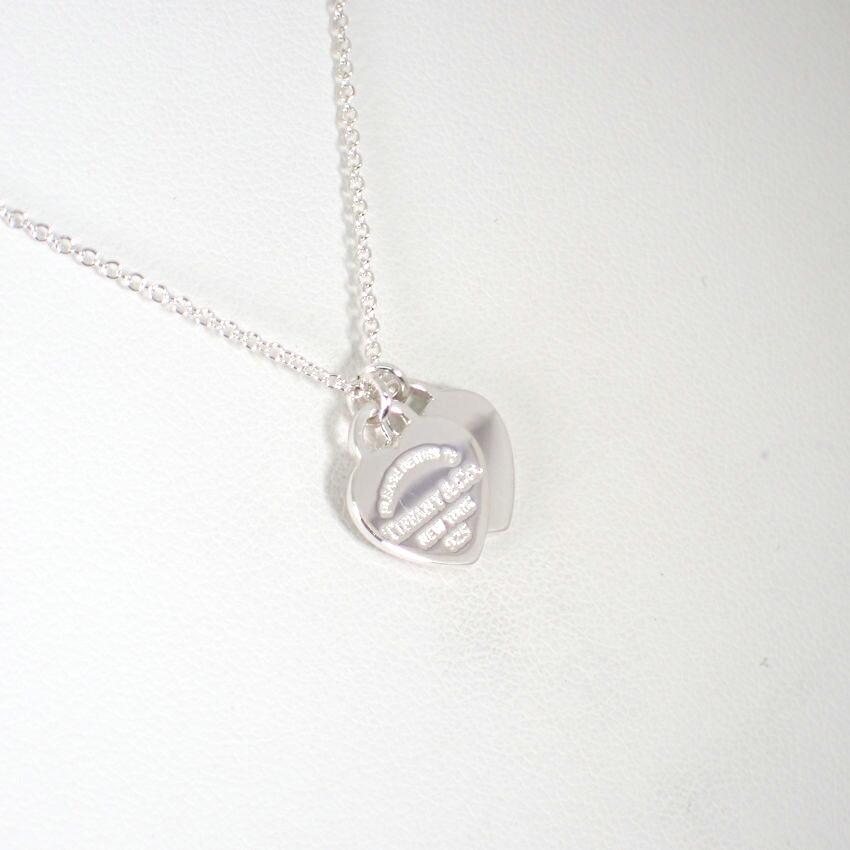 [Pre-owned] TIFFANY 925 Return To Tiffany Double Heart Tag Pendant/j62-10