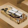 Wing Crown A Tempered Glass Phone Case For iPhone 17 Pro Max 16 15 14 Plus 13 12 11 Pro Max 16E 17 Air Lens Protection Cover