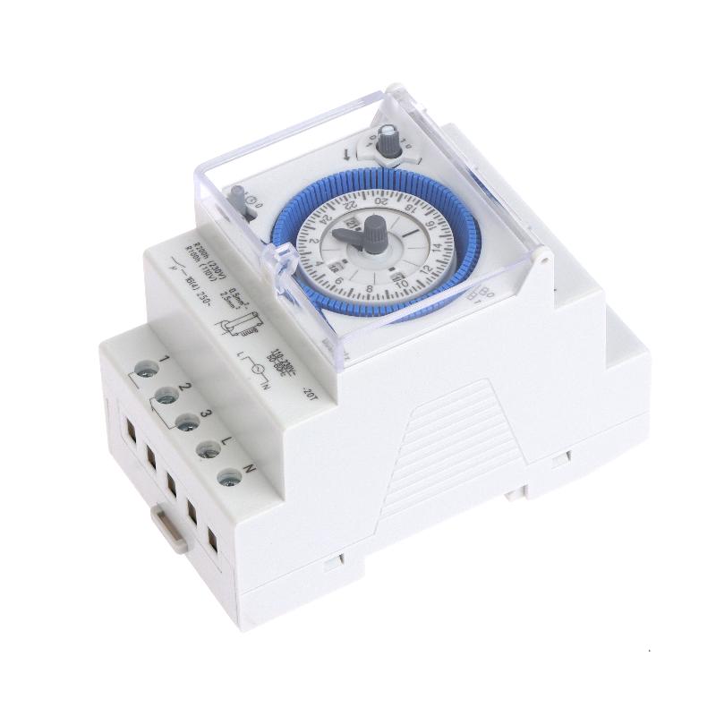 Sul181D Industrial Time Control Switch 110-230V Time Relay 24-Hour Time Control Switch Track Installation Mechanical Timer