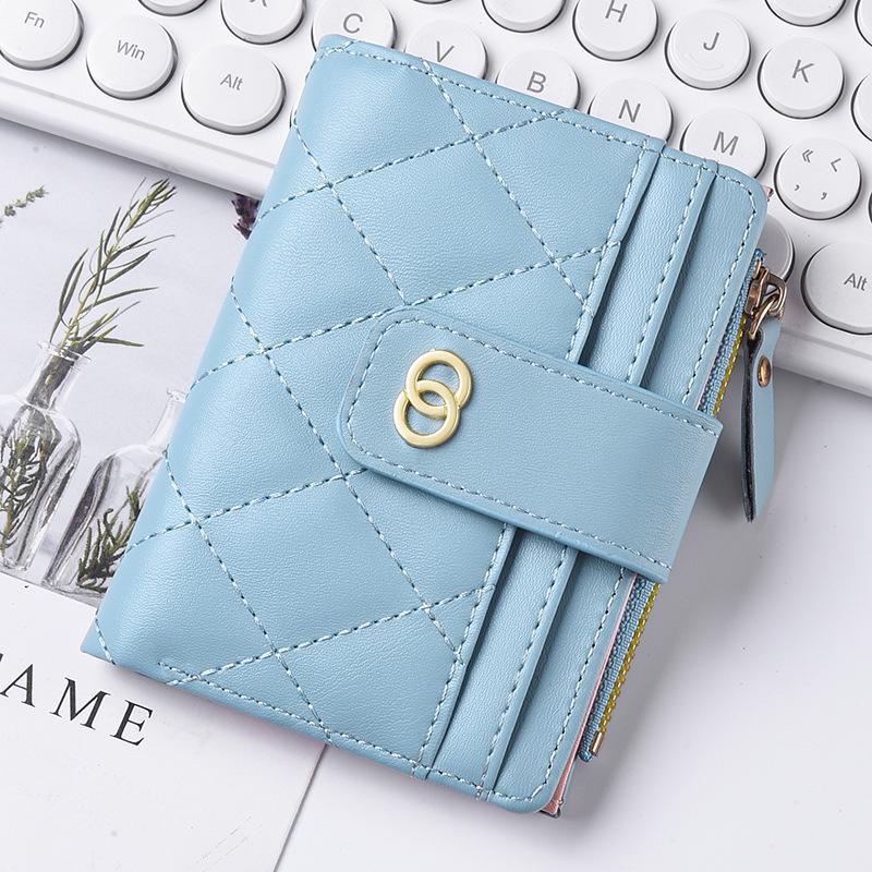 2025 Stylish Zipper Coin Purse: Multi-Card Slot Student & Ladies Compact Wallet