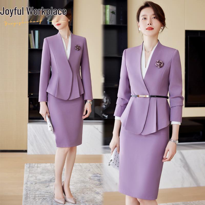 Luxury Women's Professional Suit Set for Beauty Salons, Jewelry Stores, and Medical Receptionists