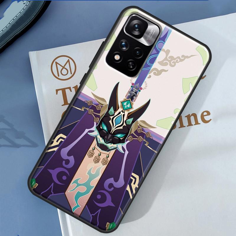 Genshin Impact Xiao Case For Xiaomi Redmi 14C 13C 10C 12C Redmi Note 13 14 Pro 12 11 9 10 9S 10S 11S 12S Cover