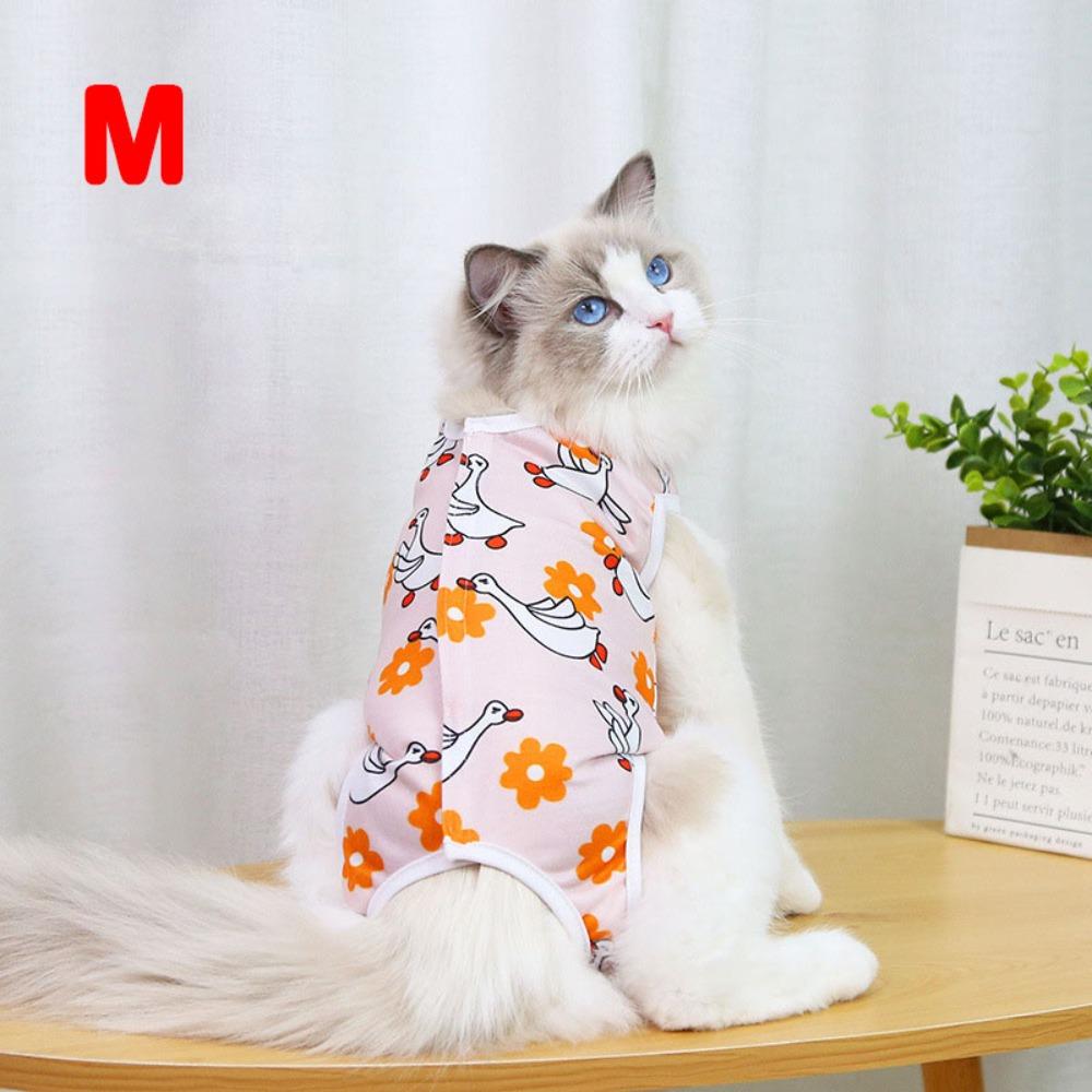 Print Pet Surgery Suit Anti-scratch Anti-licking Clothes Durable Weaning Suit