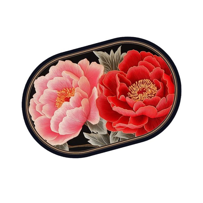 Bathroom Floor Mats Bathroom Water Absorption Quick Drying  Dirt Resistant Anti Slip Foot Mats  Diatom Mud  Soft Foot Mats