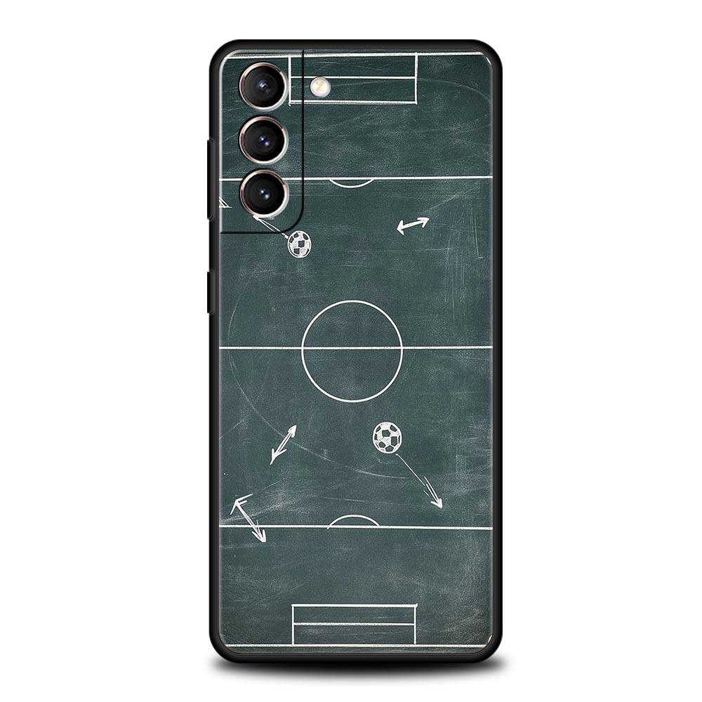 Football Basketball Tactical Board Phone Case for Samsung Galaxy S26 S25 S24 S23 S22 S20 S21 FE Ultra S25 Edge Plus 5G Soft TPU