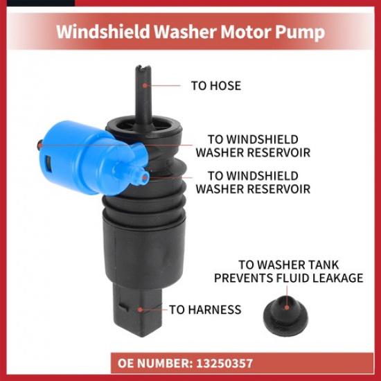 Windshield Washer Pump w/Grommet Washer Fluid Pump for Vauxhall Viva
