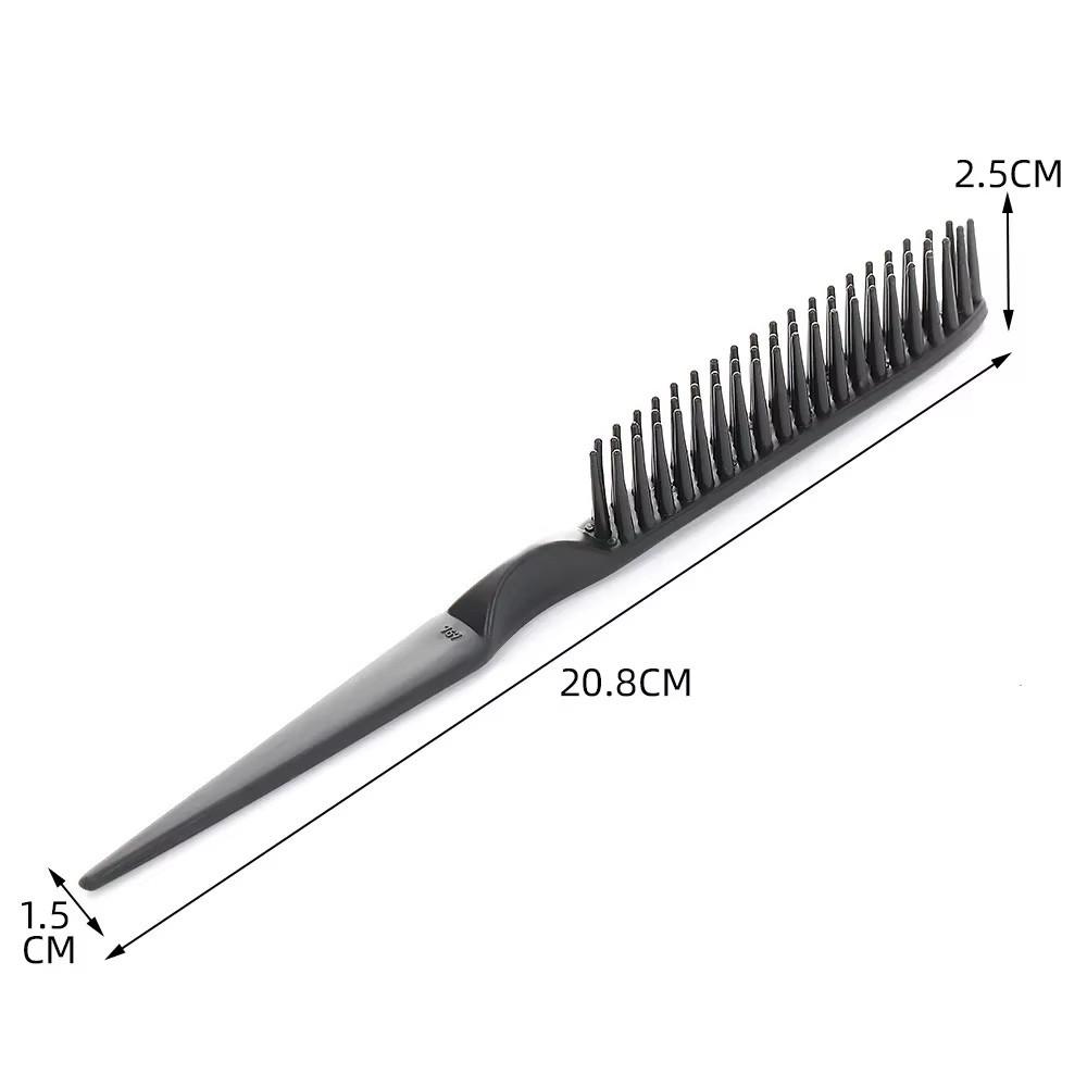 3 Row Wide Tooth Detangling Comb Portable Curl Defining Hair Brush Curly Hair Brush Professional Hairdressing Styling Tools New
