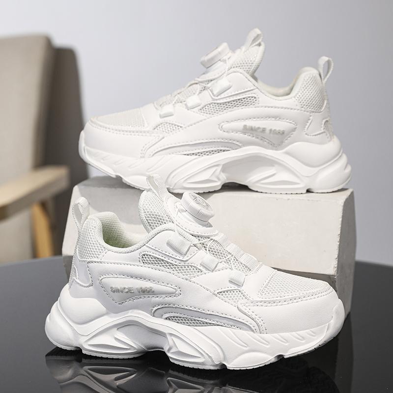 Children Chunky Sneaker Black White Boy Sports Shoes Girls Trainers Spring Lightweight School Tennis Casual Sneaker for Boy