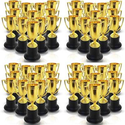 ABGR-Plastic Golden Cup Trophy For Kids -160 Pack - 3.8 Inch Achievement Prize Awards - Ideal Recognition For School, Sports