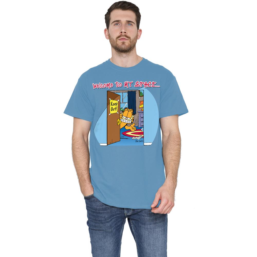 Garfield Mens Welcome To Myspace T-Shirt