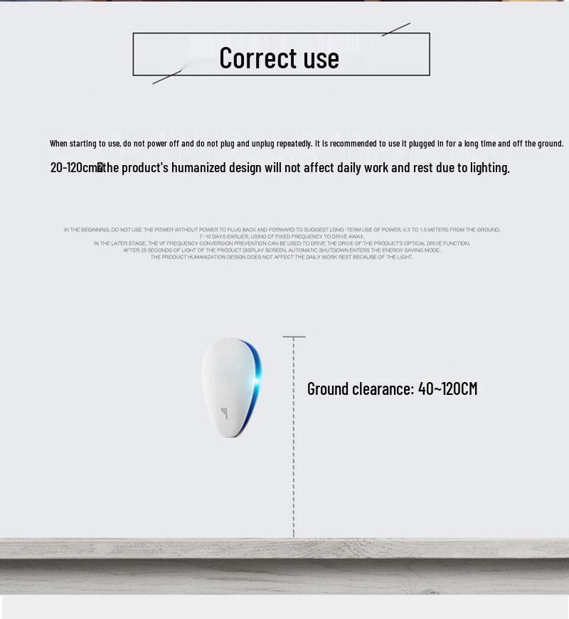 Teardrop Ultrasonic Mouse & Mosquito Repeller A08 with Custom Logo