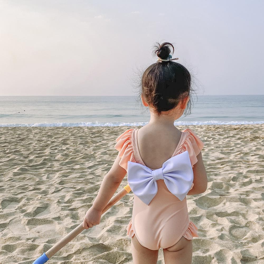 Girl's Princess Bow One-Piece Swimsuit - Cute Baby & Toddler Swimwear