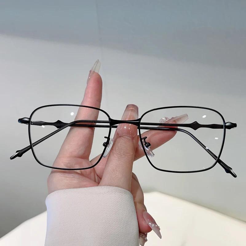 Vintage Square Optical Frames Men Classic Fashion Non-prescription Glasses Women New Trendy Retro Brand Design Eyeglasses