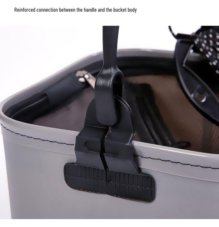 Nouveau Style Équipement de Pêche Pliable Épaissi: Seau à eau carré pour poissons vivants et pêche à la roche