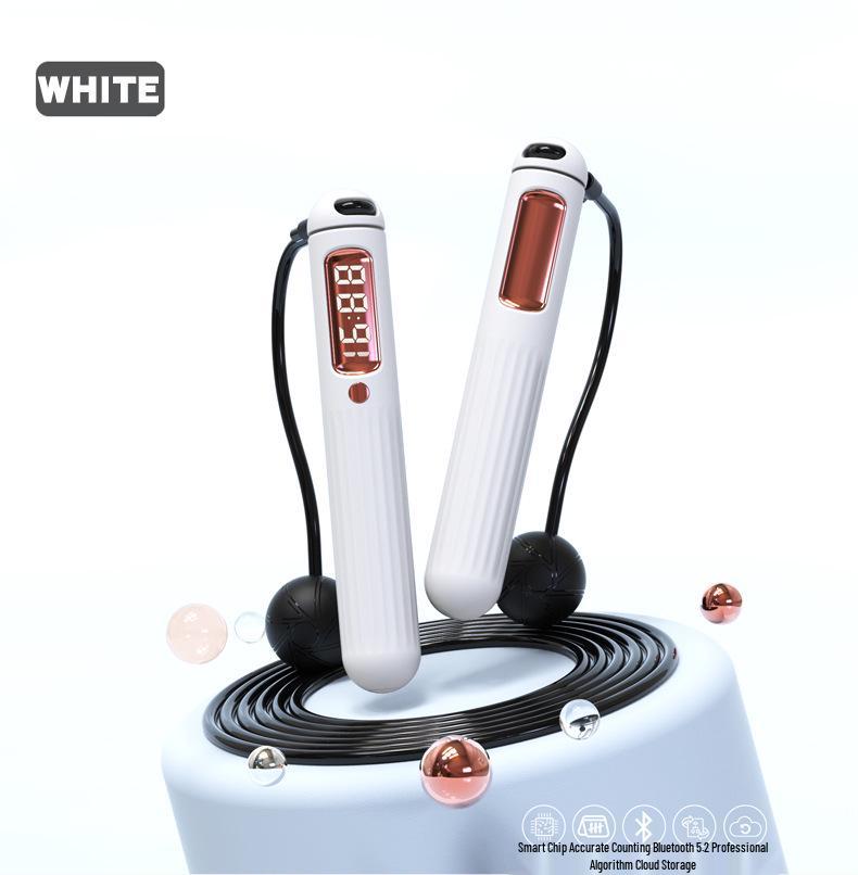 Moyue Rechargeable Smart Bluetooth Jump Rope with APP & Cordless Steel Wire Weights