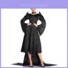 Elegant Black Satin Maleficent Costume For Women Inspired By Angelina Jolie Perfect For Halloween And Cosplay Events