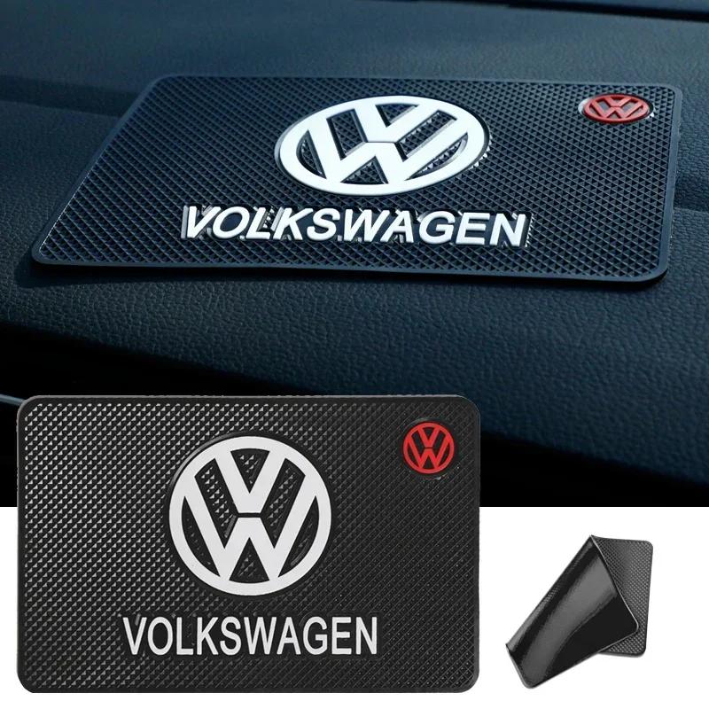 New PVC Car Non Slip Mat Dashboard Phone Anti Slip Gel Pad For Volkswagen CC R-Line Touran Golf Tiguan Beetle GTI Arteon R