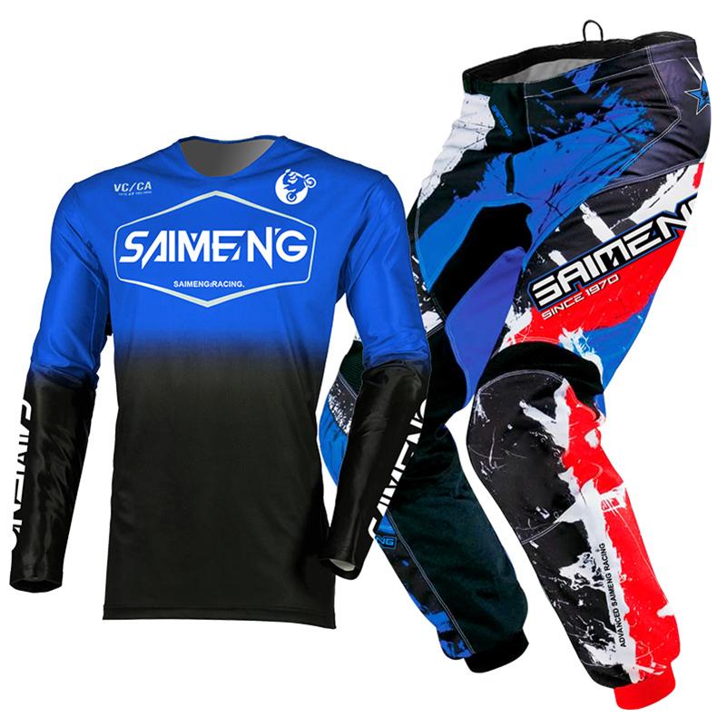 

motocross gear set for kids Youth Jersey Pant Kits child green Motorcycle black 3 4 5 6 7 8 9 10 year Off-road suit blue orange Enduro cross boy girl XL-26