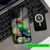 Talking P-Parrot Phone Case For iPhone17,16,15,14,13,12,11 Plus,Pro Max Magnetic For Magsafe Wireless Charging