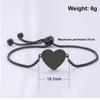 Factory Fashion Bracelet Stainless Steel Bracelet Pendant Love Pendant Blank Laser Engravable Printing Blank Material