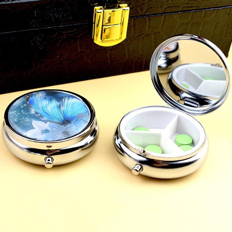 Metall Medikamentenbox Iris Pillenverpackung Gesundheitsprodukte Feuchtigkeitsbeständige Aufbewahrungsbox Personalisierte Mode Schatulle