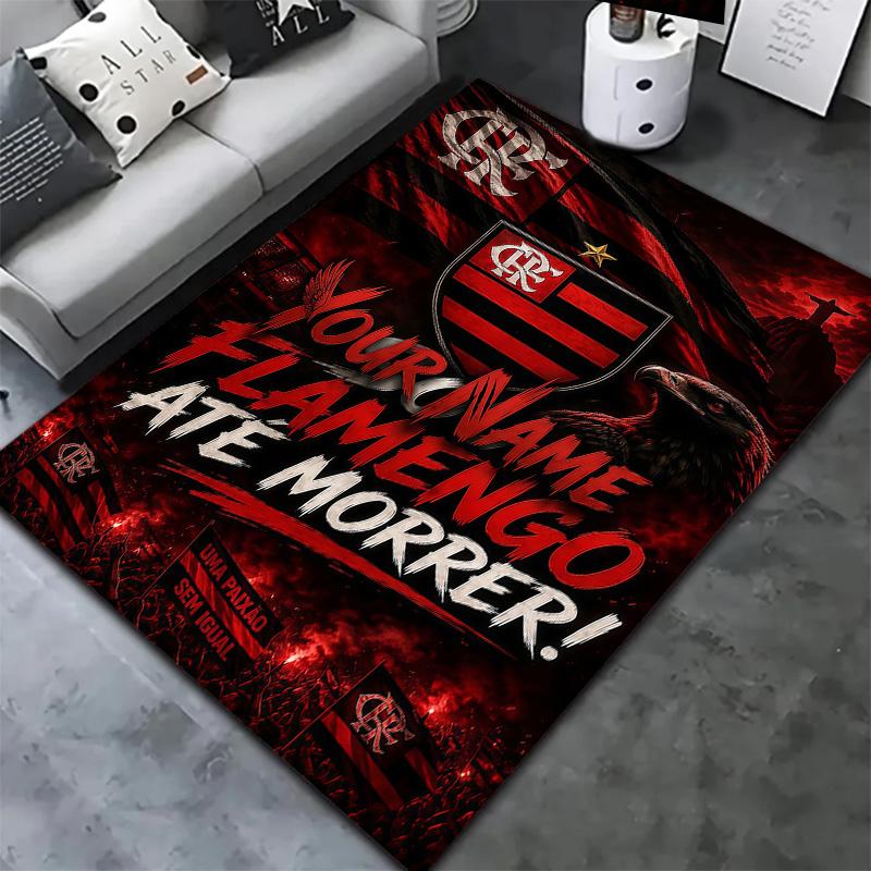 Clube De Regatas Flamengo Custom Name Carpet Rug For Living Room Bedroom Home Sofa Decoration Kids Play Nonslip Floor Mat