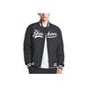New MLB Varsity Front Cursive Rib Mid Short Down Jkt Baseball Jacket Unisex Black 3ADJV0346-50BKS