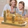 Puzzle 3D in Legno Cattedrale di Notre Dame a Parigi Castello Reale Con Luci Kit di Assemblaggio Per Adulti Modello Fai da Te Decorazione per Regali