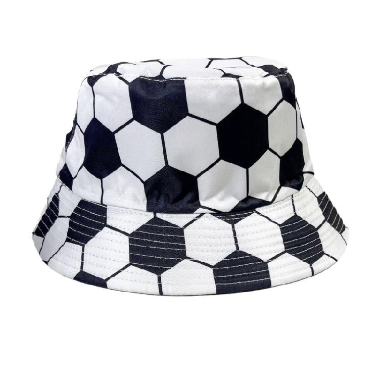 

Convertible Soccer Themed Bucket Hat Breathable Polyester Fisherman Cap For Football Lover And Festival Celebration 1