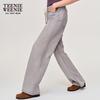 Teenie Weenie Women's 2025 Autumn Tencel Drawstring Wide-Leg Jeans