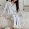 New Autumn Embossed Butterfly Pajama Set - Women's Double-Sided Fleece, Korean Style