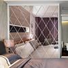 Diamond Spliced Stickers Self Adhesive Acrylic Mirror Sheets Wall Decals