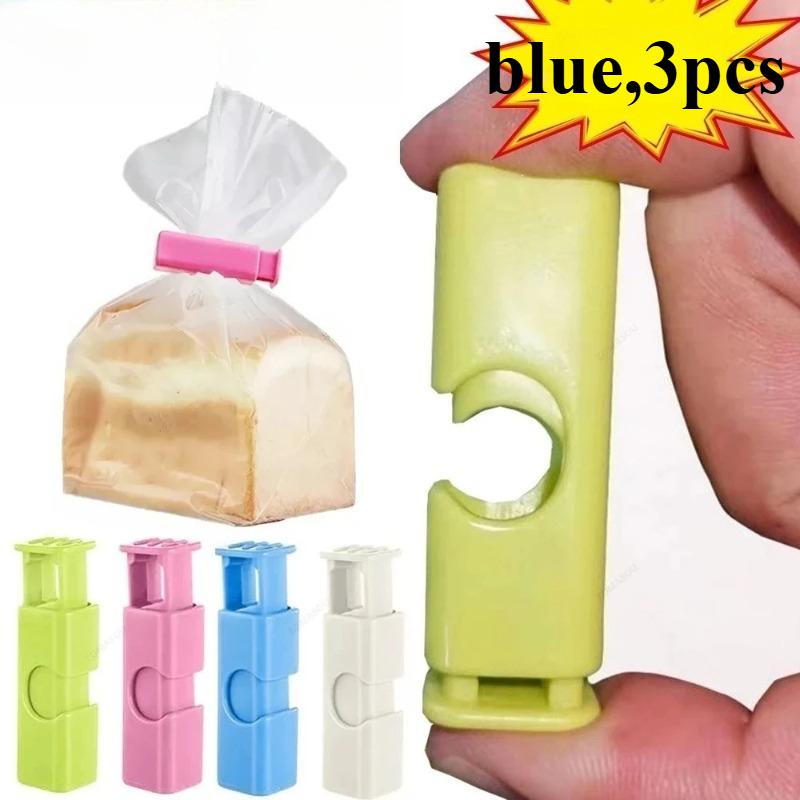 15pcs Food Sealing Bag Clip Reusable Fresh Food Storage Tools Plastic Sealer Clamp Snack Bread Seal Bag Home Kitchen Storage Clips
