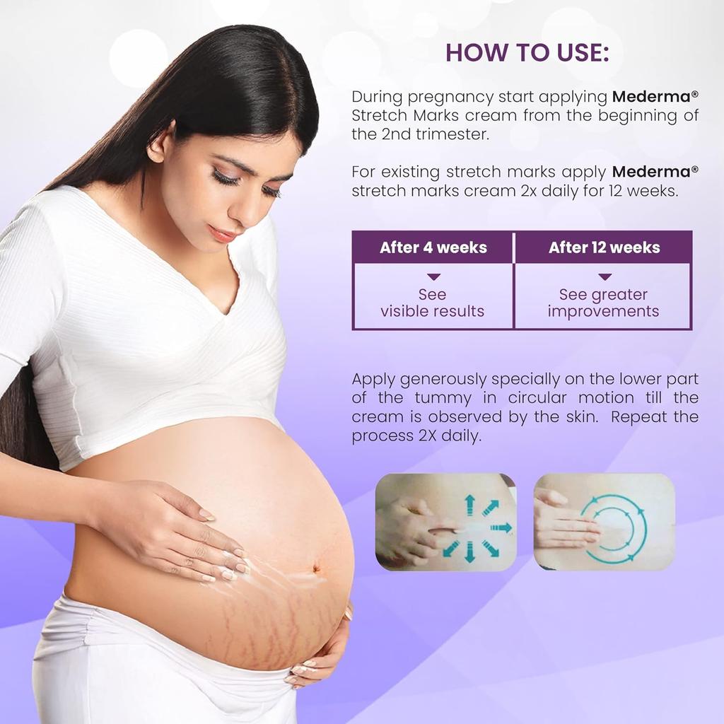 Mederma Stretch Marks Therapy | Stretch Mark Cream | Anti Stretch Mark Cream During & After Pregnancy (25g)