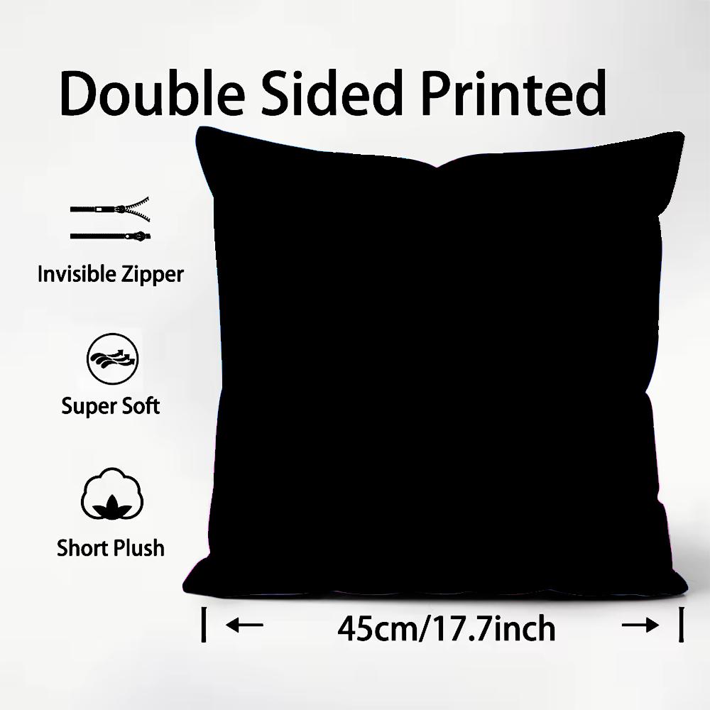 popular anime H-HazbinS H-HotelS Cushion Cover Comfortable Reversible Pillow Cover Ideal for Car Sofa Bedroom & Beyond