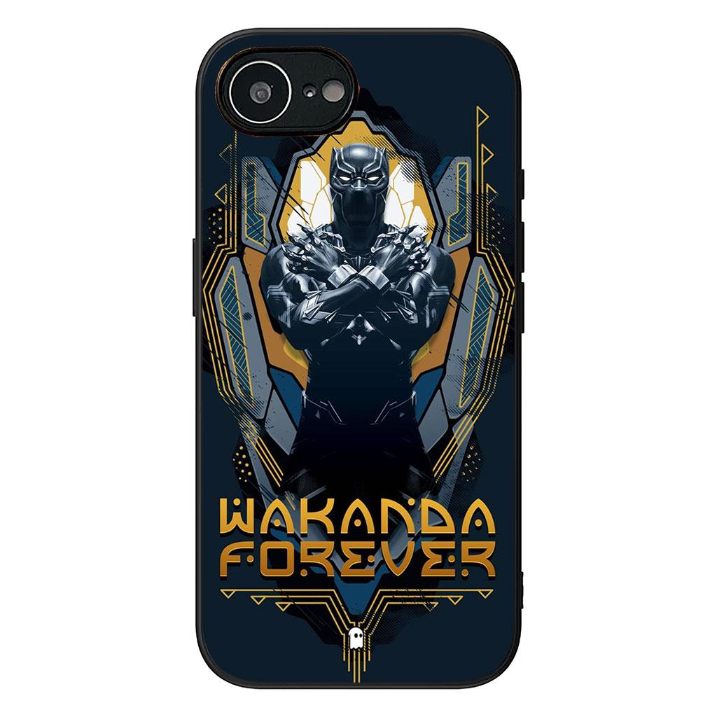 Black Marvel Panther Casing Phone Cover for Samsung Galaxy S22 S21 S20 Fe Ultra S9 Plus + A13 A22 M21 M31 M55 M15 Case