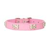 Pet Collar Bone Jewelry Adjustable Wear-resistant Fashion Dog Leather Leash