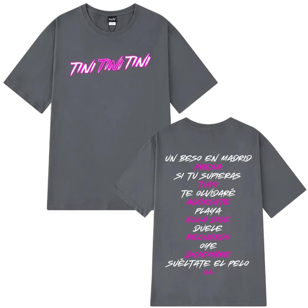 2025 Heißer Verkauf Tini Mode Druck T-Shirts Herren Damen Ästhetische Kleidung Kawaii T-Shirt Kurze Ärmel Lässiges T-Shirt Übergroßes Oberteil