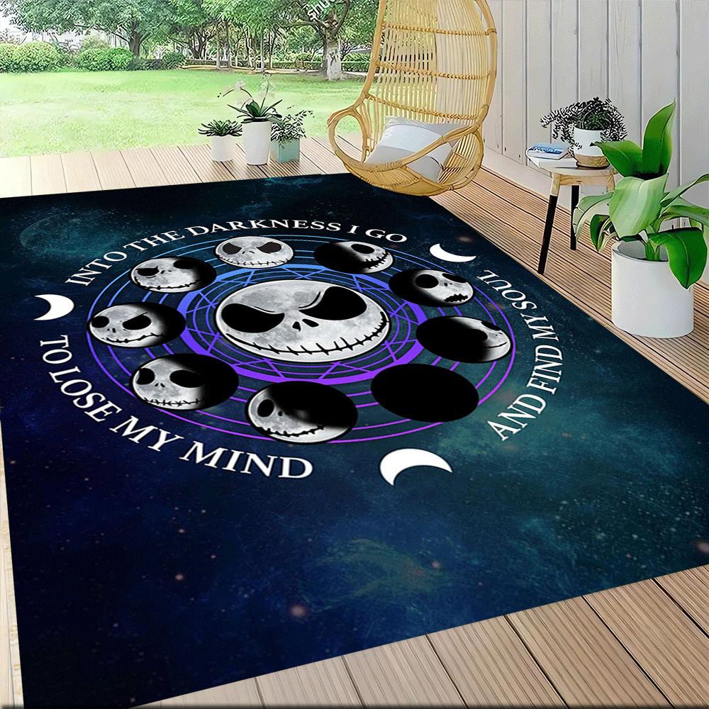 1pc The Nightmare Before Christmas Carpet Area Rug, Bedroom, and Playroom - Durable, Stain-Resistant, and Easy To Clean, Living Room, Laundr