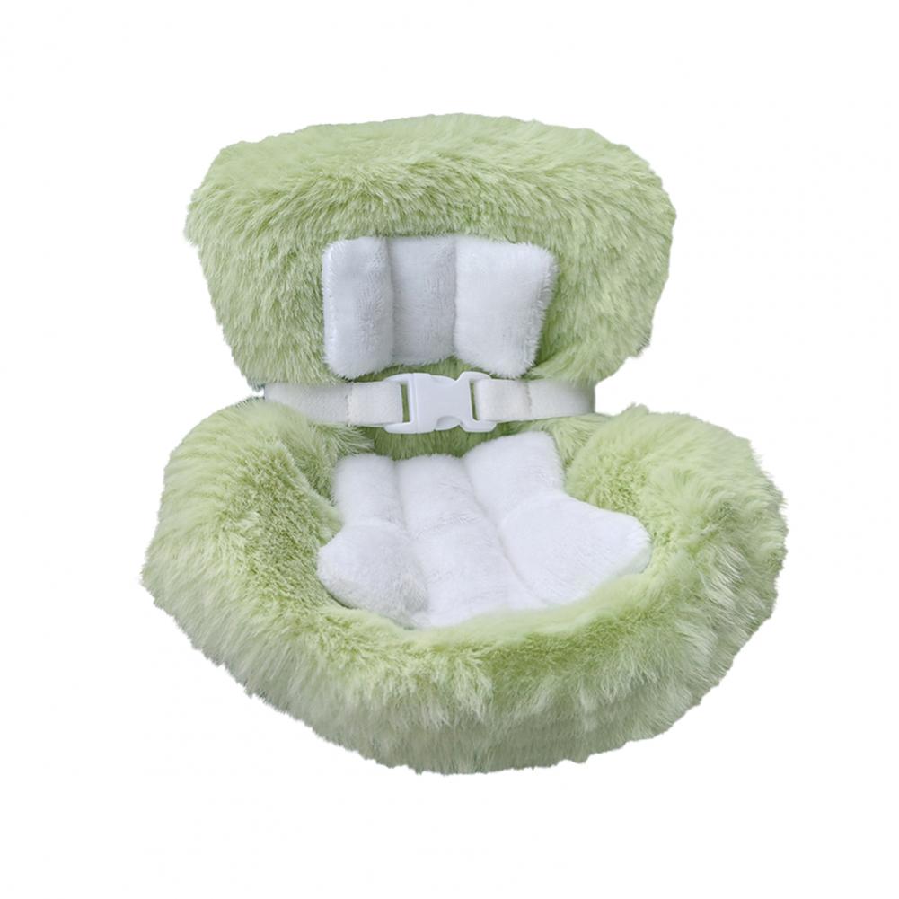 Charming Plush Car Seat Car Aromatherapy Clip Plush Cushioned Car Seat with Air Vent Clip Desktop Stand for 17cm for Collectors