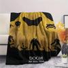 1PC Doom Print Flannel Blanket, High quality Comfortable for All Seasons, Home Decor, Warmth and Comfort, Perfect for Christmas Gifts