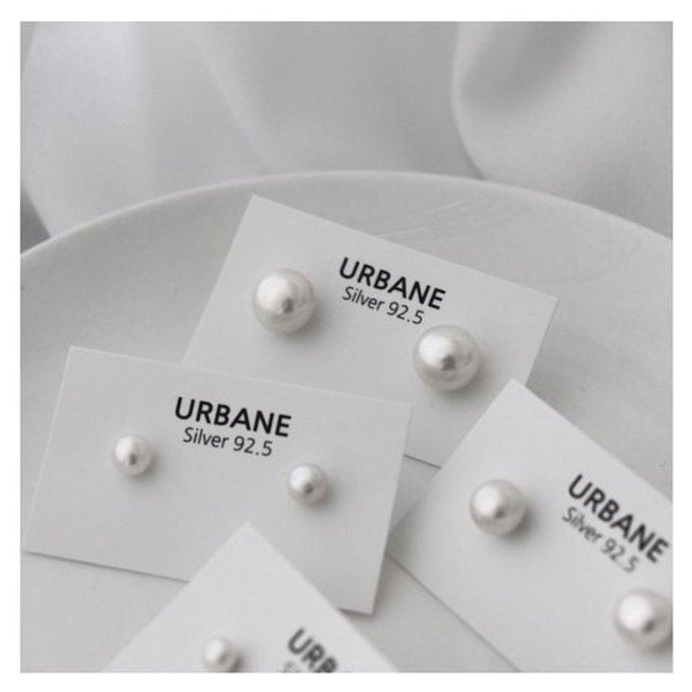 (Silver925) Pearl Earrings Silver Simple Gorgeous